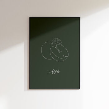 Apple Fruit Food Print Kitchen Poster, 3 of 7