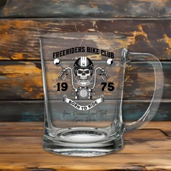 Personalised Born To Ride Tankard Gift, 2 of 2