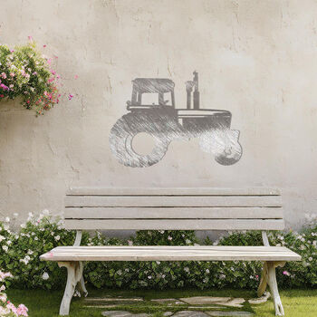 Tractor Metal Wall Art Gift For Farm Garden Decor Lovers, 6 of 10