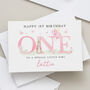 First Birthday Today Card, thumbnail 1 of 3