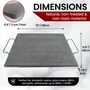 Pizza Baking Stone, Rectangle 100% Natural Lava Stone For Oven And BBQ, thumbnail 2 of 8