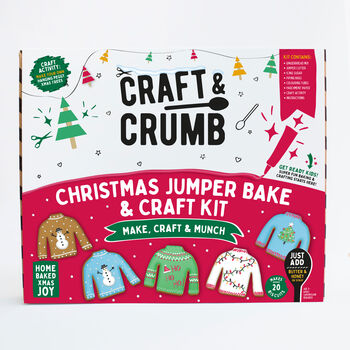 Christmas Jumper Biscuit Baking Kit, 9 of 11
