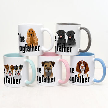 Father's Day Dogfather Personalised Dog Mug Gift, 2 of 12