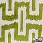 Geometric Green Ikat Silk Velvet Cushion Cover 40x60cm, thumbnail 4 of 6
