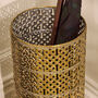 Gold Lattice Umbrella Stand, thumbnail 3 of 4
