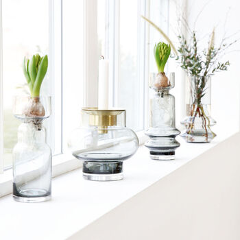 Cinth Grey Tinted Glass Vase, 3 of 4
