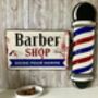 50cm French Metal Barbershop Sign – Vintage Plaque, thumbnail 4 of 8
