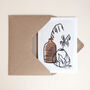 Terracotta Botanical Vase Art Card, thumbnail 1 of 4