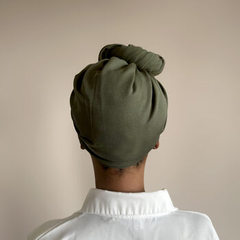 Medium Weight Satin Lined Loose Headwrap, 3 of 5