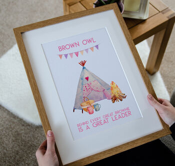 Personalised Girlguiding Thank You Print, 2 of 7