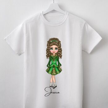Personalised Irish Dancer T Shirt, 3 of 5