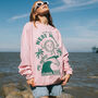 Heat Wave Women's Slogan Sweatshirt With Sun Graphic, thumbnail 4 of 4