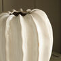 White Ribbed Pod Vase, thumbnail 4 of 5