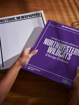 Northwestern Wildcats College Football Personalised Newspaper History Book, 3 of 8