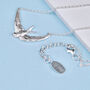 Personalised Sterling Silver Swallow Necklace, thumbnail 3 of 9