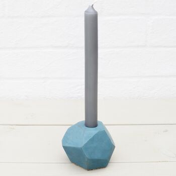 Sustainable Concrete Geometric Chunky Candle Holder, 5 of 12
