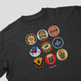 Wolves Football Beer Mats Oversized T Shirt, thumbnail 6 of 10