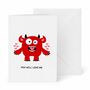 Funny Monster Valentine’s Card, thumbnail 6 of 6