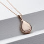 Personalised Small Droplet Locket Necklace, thumbnail 8 of 12