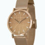Classic Rose Gold Stainless Steel Unisex Wood Watch, thumbnail 7 of 10