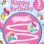 Personalised Fairy Wishes Birthday Hair Clips, thumbnail 3 of 4