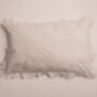 Personalised Embroidered Ruffle Pillow Cover, thumbnail 6 of 9