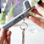 Personalised Eco Friendly Metal Straw Keyring For Him, thumbnail 4 of 10