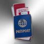 Blue Passport With Tickets Small Hard Enamel Pin, thumbnail 4 of 9