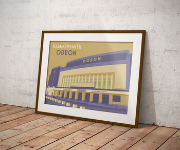 Hammersmith Odeon London Travel Poster Art Print, 5 of 8