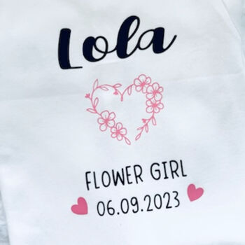 Personalised Flower Girl Page Boy Pyjamas, 8 of 8