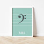 Bass Clef Print | Music Theory Poster, thumbnail 5 of 10