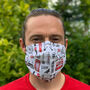 Big Smoke Fabric Reusable Pleated Face Mask Bamboo, thumbnail 1 of 6