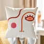 Tufted Abstract Face Cushion, thumbnail 1 of 3