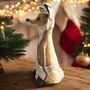 Handmade Large Ceramic Fox Sculpture Ornament Keepsake, thumbnail 4 of 6