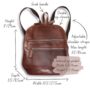 Leather Backpack With Pockets, thumbnail 5 of 5