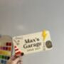 Personalised Wooden Car Garage Playroom Sign Montessori Pretend Play Accessory, thumbnail 4 of 7