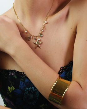 Golden Muse Chunky Cuff Bangle, 3 of 5