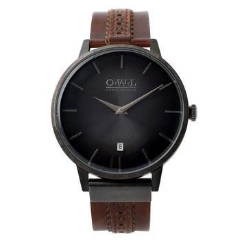 Mens Engraved Leather Watch, 2 of 11
