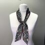 Handmade 100% Mulberry Liberty Silk Skinny Scarf Gst, thumbnail 2 of 3