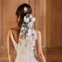 Barely There Flower Wedding Veil, thumbnail 2 of 6
