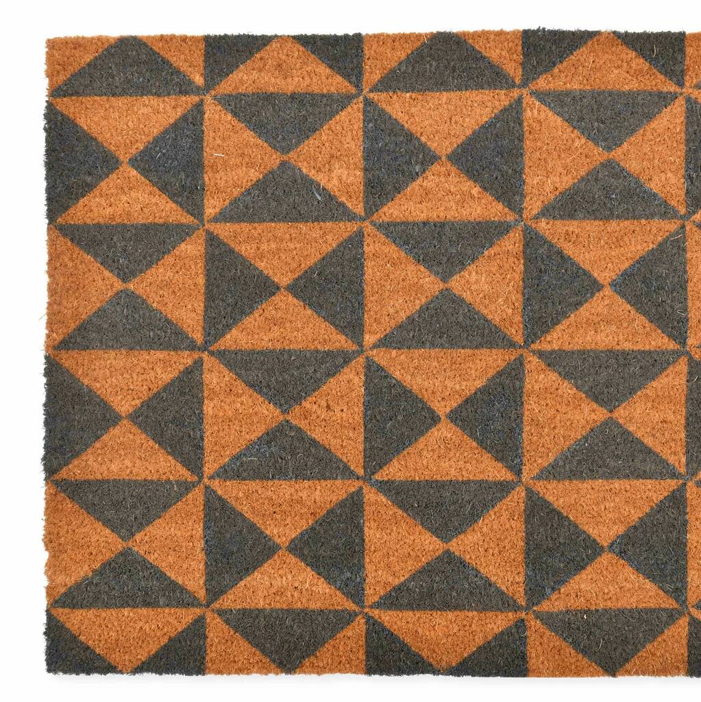 small geo door mat by garden trading