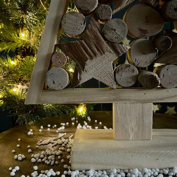 Wooden Tree Decoration With Wooden Stars, 3 of 3