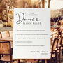 Dance Floor Rules Wedding Sign, thumbnail 3 of 3