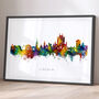 Lincoln Skyline Cityscape Art Print, thumbnail 1 of 12