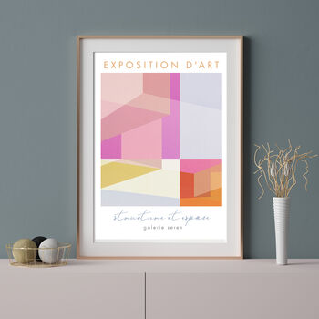 Modern Art Abstract Architecture Exhibition Print, 2 of 2