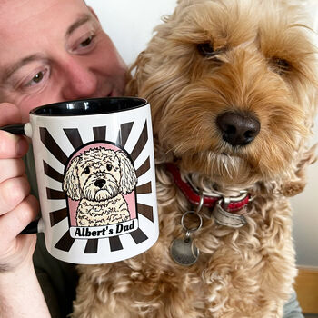 Personalised Dog Dad Mug Gift For Him, 12 of 12