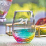 Personalised Rainbow Glass Tumbler 21st Birthday, thumbnail 1 of 3