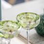 Set Of Two Tropical Leaf Champagne Glasses, thumbnail 2 of 5