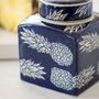 Indigo Pineapple Tea Jar, thumbnail 2 of 4
