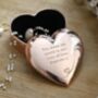 Personalised Rose Gold Heart Jewellery Box, thumbnail 2 of 3